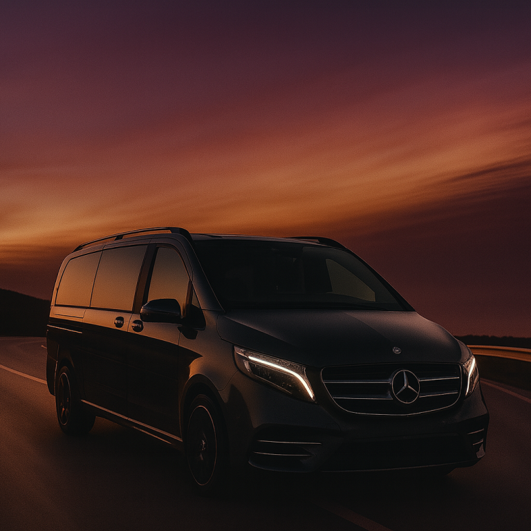 „V-Klasse AMG – Express & Dokumententransport“ „Mercedes V-Klasse AMG – Transportlösungen für Dokumente und Güter europaweit“